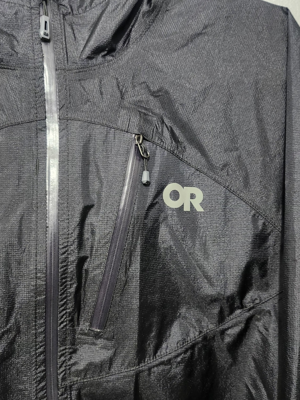 Outdoor Research Black Men’s Helium Rain Hooded Jacket Size M New Without Tags - Picture 5 of 11